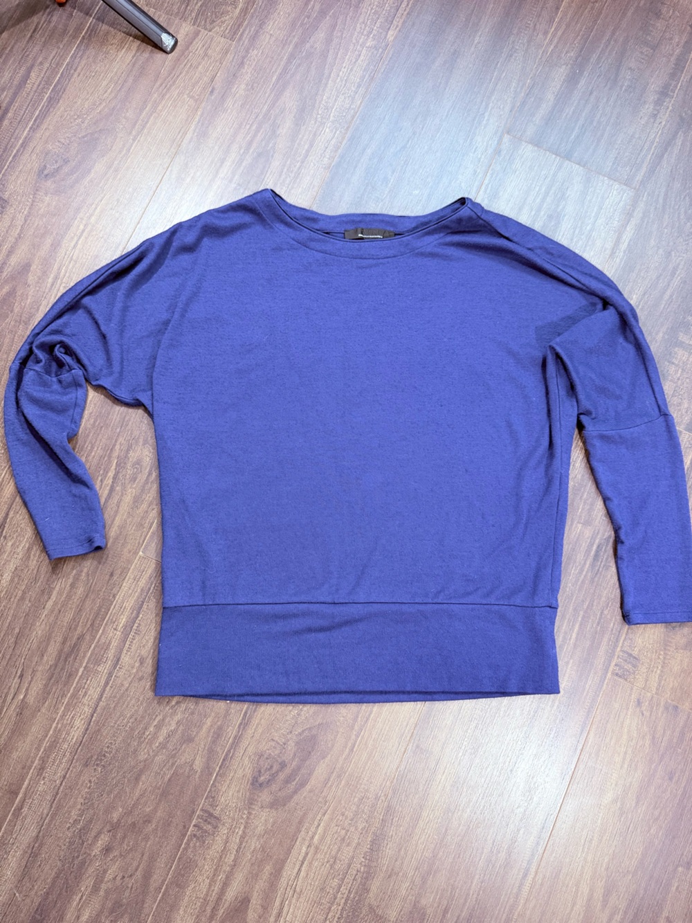 White House Black Market Women's Scoop Neck Sweater in blue